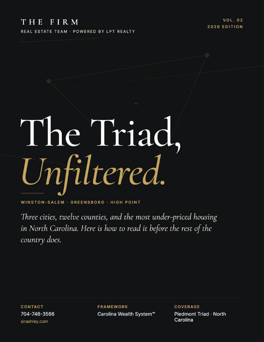 Cover of the guide: The Triad, Unfiltered. Winston-Salem, Greensboro, High Point. 2026 edition.